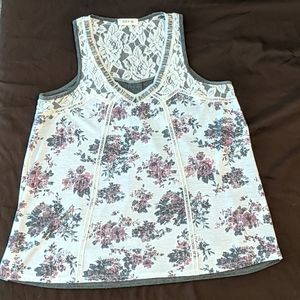 Floral print tank top